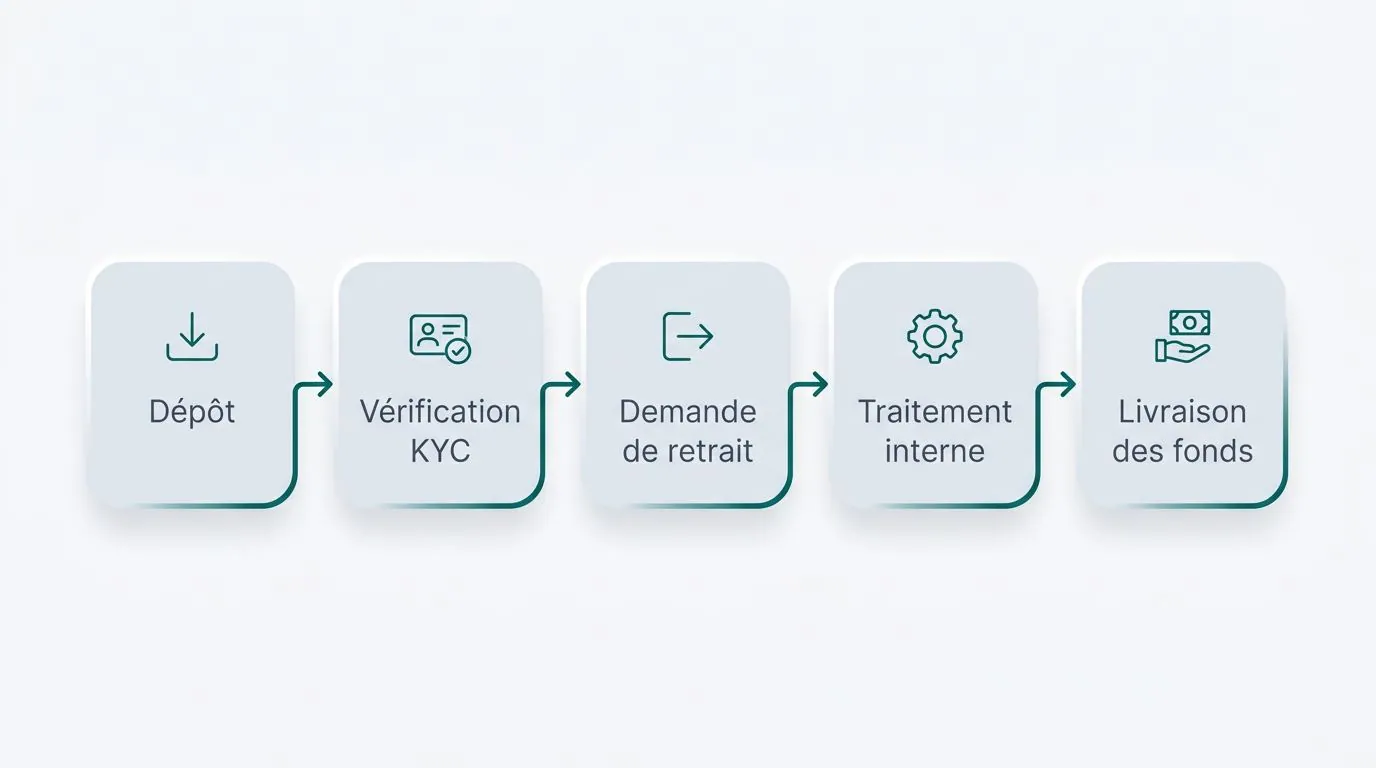 Dépôts, KYC et retraits en euros